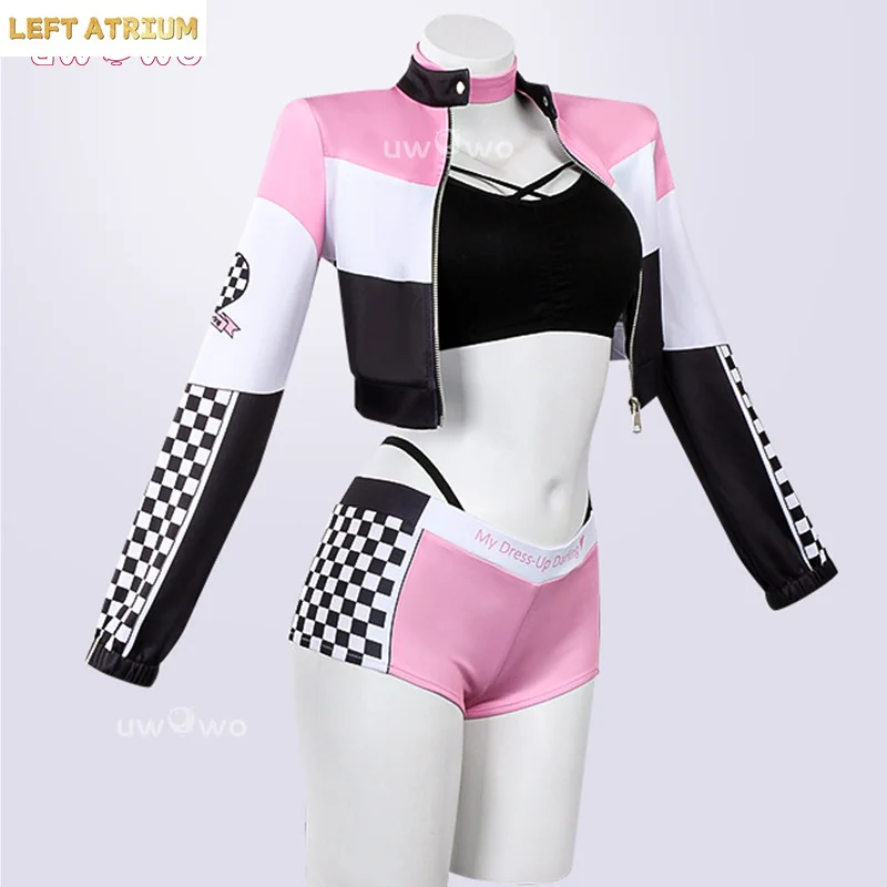 

UWOWO Marin Kitagawaa Cosplay Collab Series: Anime Marin Kitagawaa Pink Race Queen Cosplay Costume S-2XL Halloween Costume