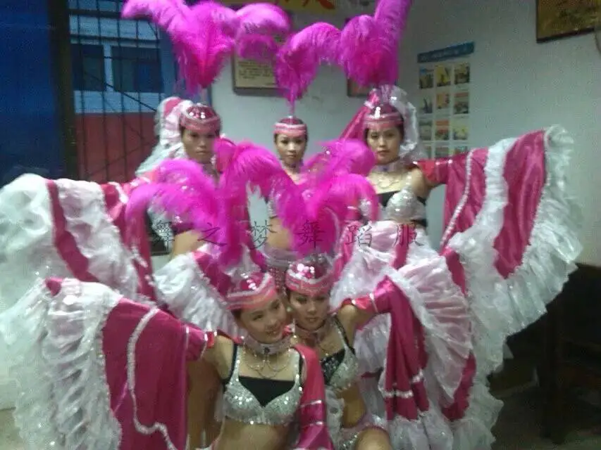 افتتاح زي الأداء الجوي الجديد بأكمام كبيرة 360 درجة لأزياء الرقص