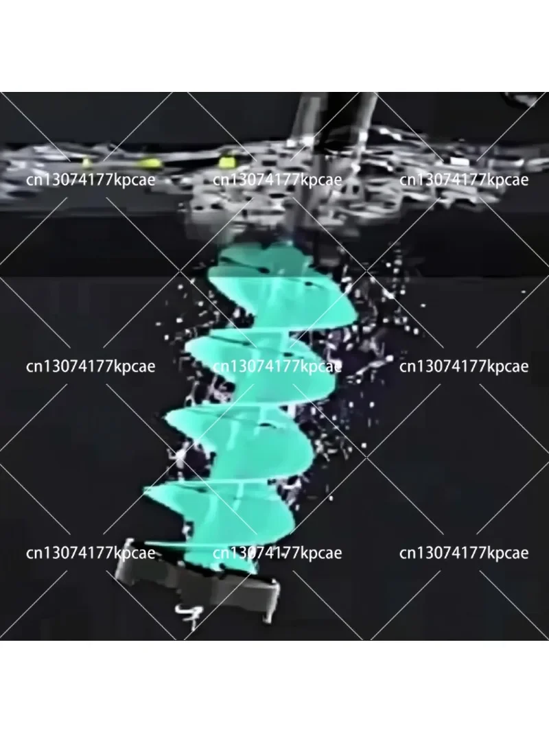 6 Inch Nylon Ice Auger Blade Kit with Drill Float And Connecting Adapter for Power Drilling Equipment
