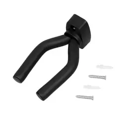 Guitar Wall Mount Hanger Hook for Acoustic Electric Bass Guitar Ukulele Violin Wall Hook Hanger Black Metal Holder Hanger