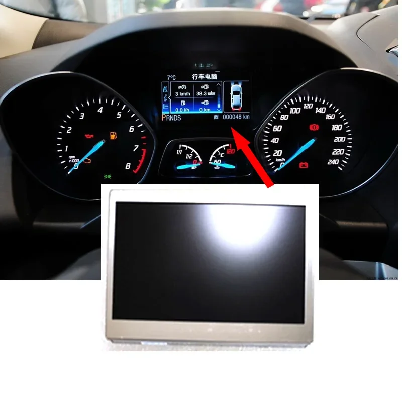 

Car LCD Display Color Screen Dashboard Pixel Replacement For Ford Escape/Focus 2013-16 RGB LQ042T5DZ11 102x70mm Car Accessories