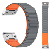 26mm Magnetic Silicone Strap for Garmin Band Fenix 8 7X 7 Pro Fenix 6X 5X 5Plus Tactix 7 Enduro 3 2 Loop descent mk1 Bracelet
