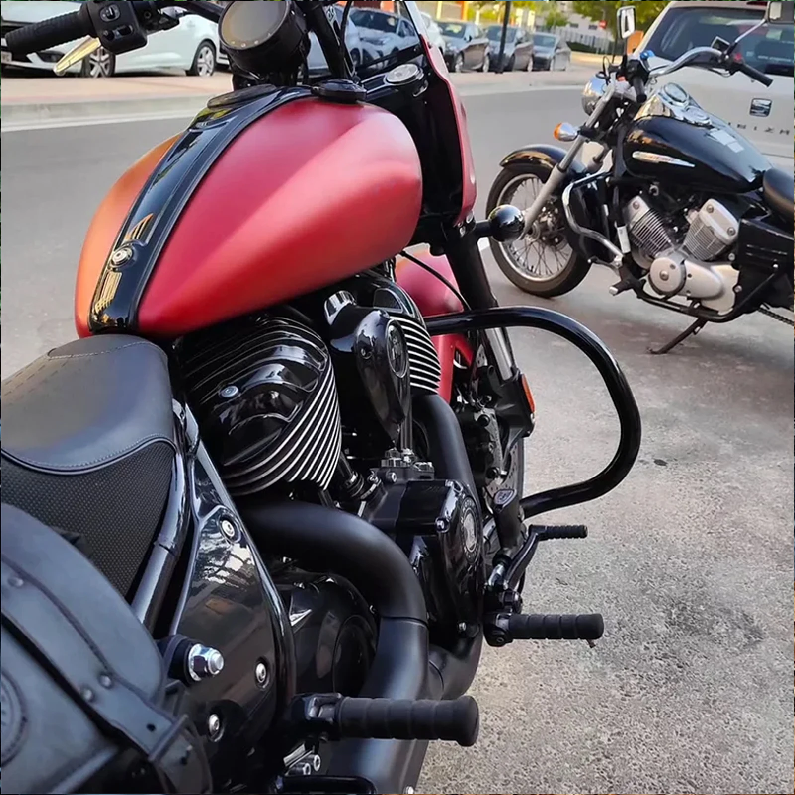 Passend für Indian Super Chief Dark Horse/Chief RT/Chief Limited Icon/Dark Horse/Bobber Motorradschutz Motorschutz Stoßstange