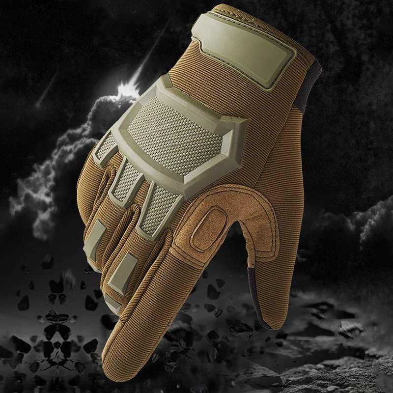 Men Tactical Gloves Touch Screen Cycling Gloves Sports Camo Glove Outdoor Motorcycle Riding Bike Running Paintball Gloves