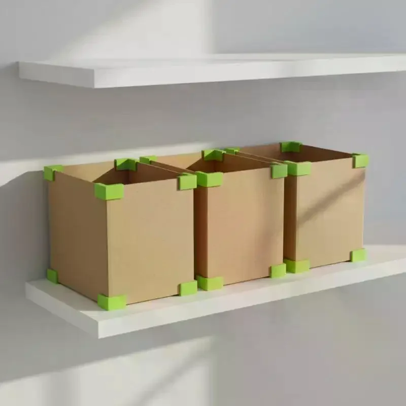 Carton Corner Right Angle Clips,Corrugated Box Edge Reinforcement Fixing Clamps For Box Reuse,Storage Bucket Making(3.1/1.57in)