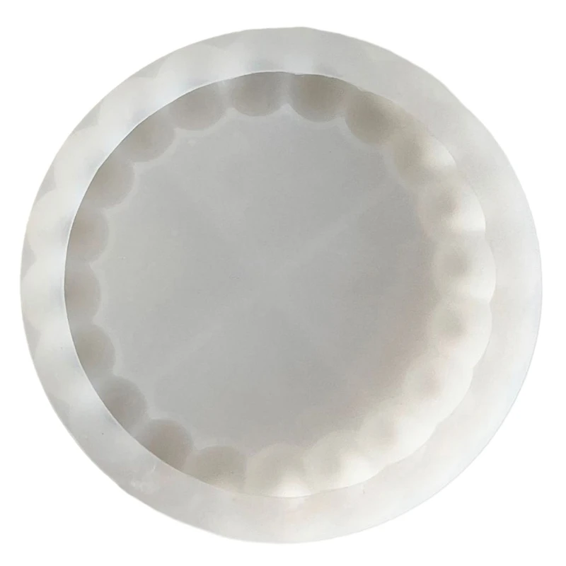 DIY Blase Untersetzer Form Runde Gips Silikon Form Handgemachte Lagerung Tablett Form 28TF