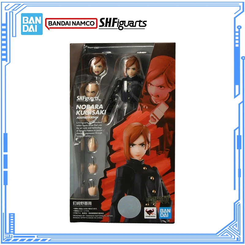 Bandai – Kit de modèles Jujutsu Kaisen authentiques, figurines d'anime SHF Kugisaki Nobara, modèle de Collection d'action pour enfants, jouets cadeaux