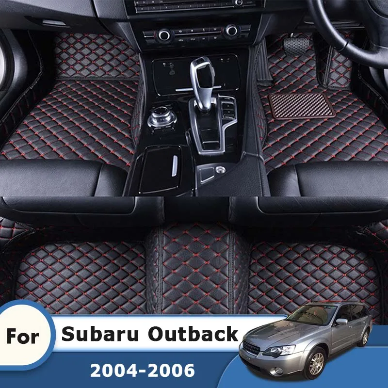 RHD Car Floor Mat for Subaru Outback 2009 2008 2007 2006 2005 2004 Leather Carpet Car Interior Decor Styling Car Accessories