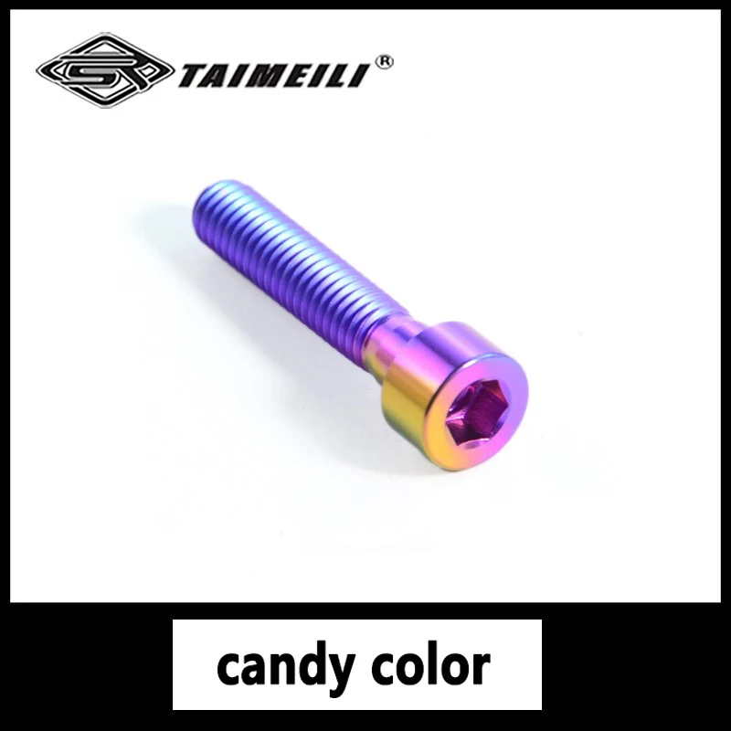 Titanium bolt cylindrical head M6*12/15/25/30/35/40/50/55/60/65/70mm replacement screws for bicycles and motorcycles