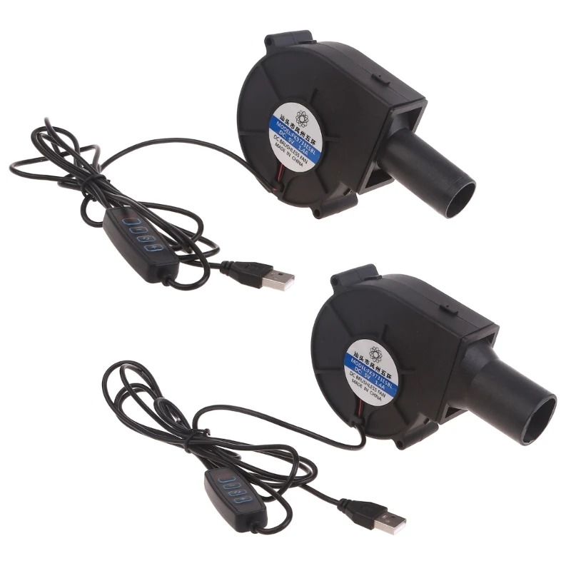 

USB BBQ Air Blower Portable BBQ Fan Air Blower Handheld Barbecue Fan Air USB Fan 5V Lightweight Portable Fan for Outdoor