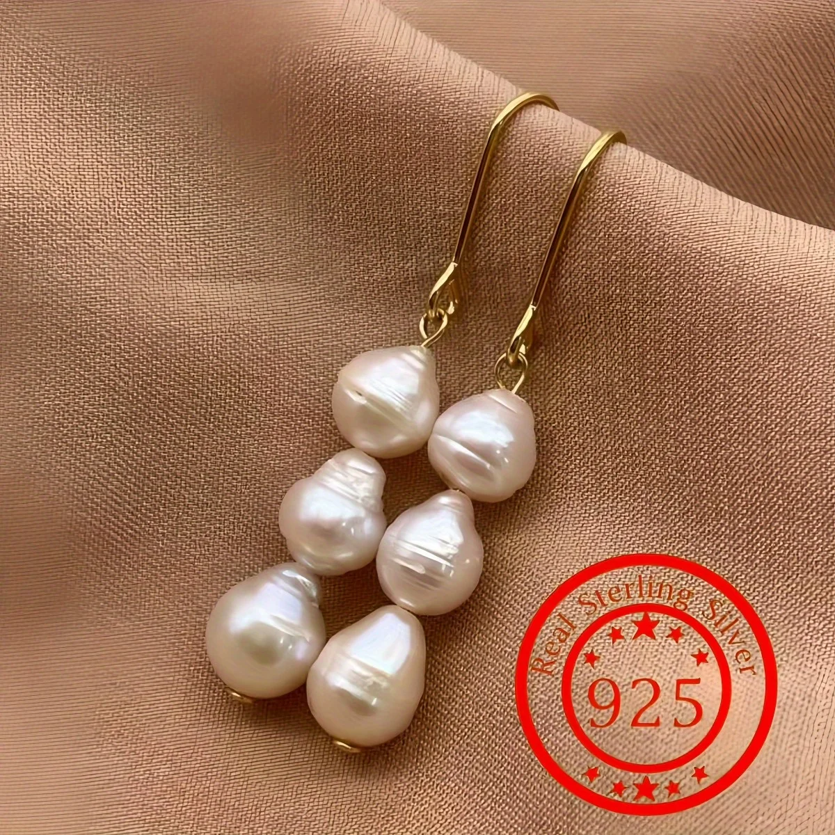 Fashion Wedding Jewelry Earrings, Silver Pearl Earrings, Minimalist Style, Women\'s Earrings, The First Choice For Giving Gifts