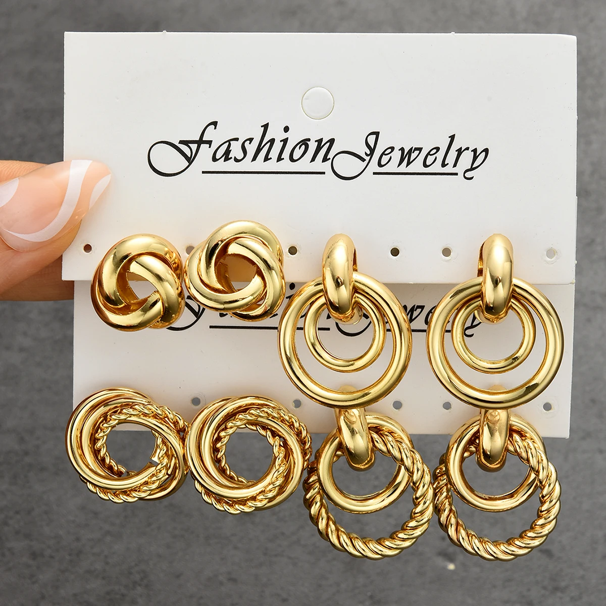 8Pcs Vintage Gold C… - image