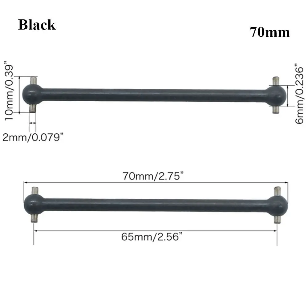 

63mm 70mm 77mm Overall Length 61mm Accessories RC Car Parts HSP Unlimited Remote Control Car Drive Shaft Dogbone