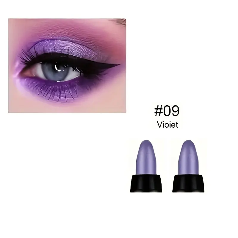 16-kleuren parelmoer eyeliner, kleur glitter waterdichte langdurige oogmake-up niet-vlekkende eyeliner