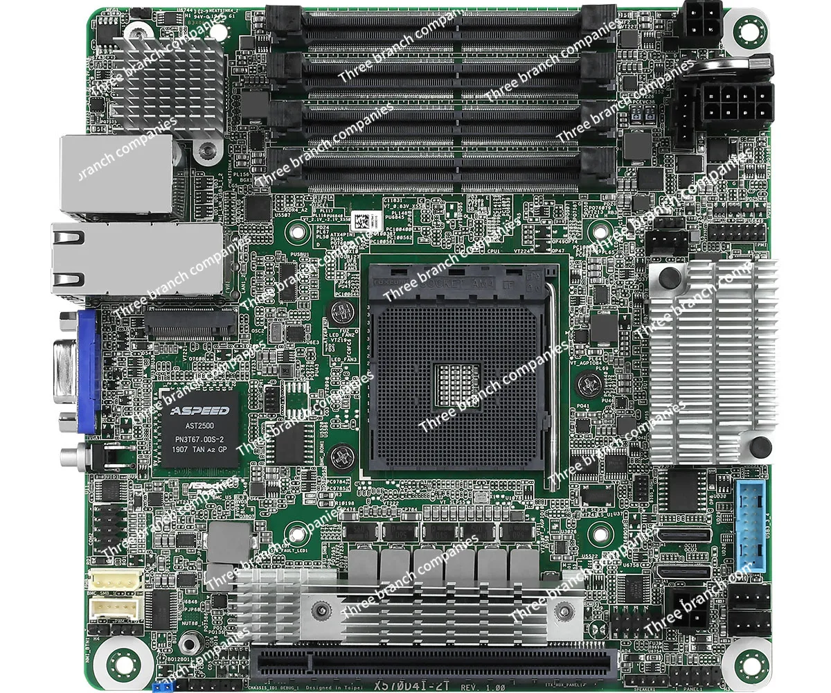 X570D4I-2T Mini-ITX Board AMD Ryzen AM4 Pga1331 DDR4 ECC