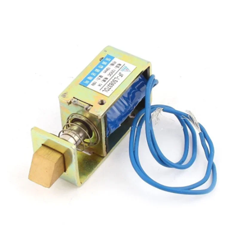 

JF-S0837DL 10mm Stroke 1.5Kg 15N Force Pull Type Open Frame Actuator Solenoid Electromagnet DC 6V 12V 24V 1A Door Lock Assembly