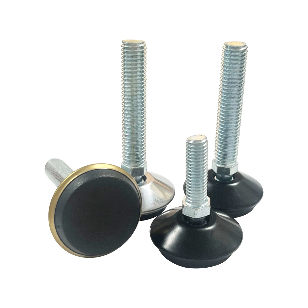 Adjustable Furniture Leveling Feet M8/M10 Screw-On Self Levelers for Chairs Tables Cabinets Restaurant Legs Height Adjustable