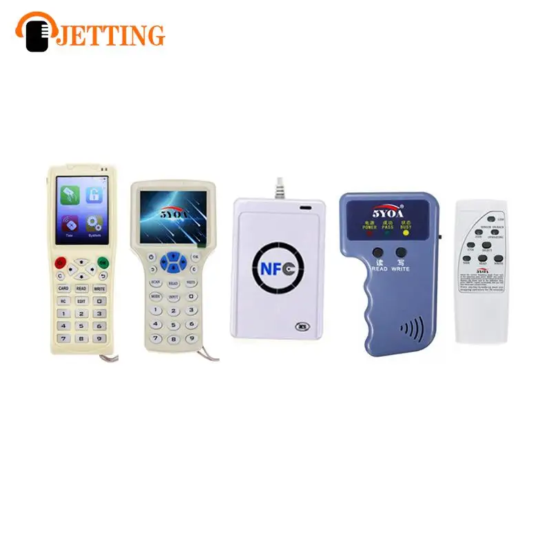 Tag RFID regravável e gravável pode copiar EM4100, proximidade Token Keyfobs, Keyfobs aleatórios, 125kHz, 5pcs