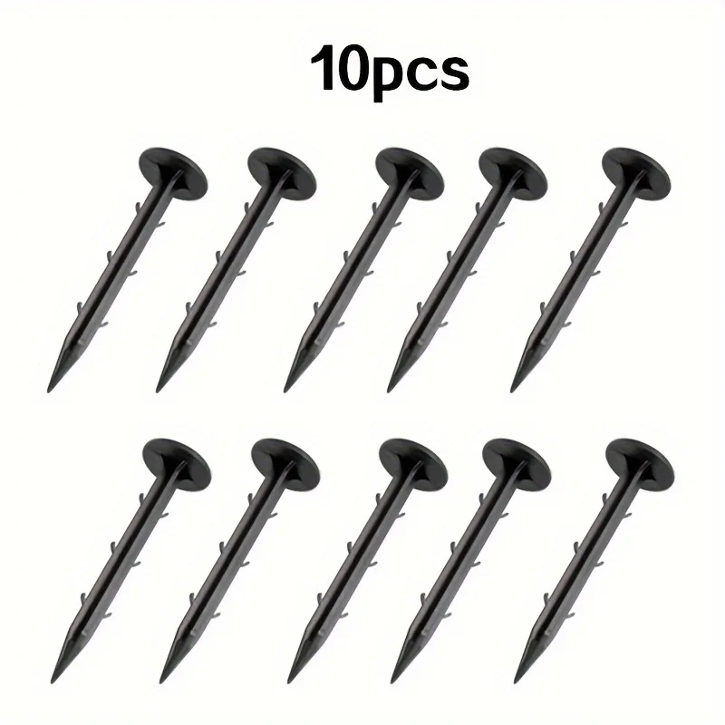 

10Pcs/Set Ground Nail Film Fixed Garden Pegs Greenhouse Film Weed Prevention Ground Cloth Sunshade Fly Net Plastic Fixed Pegs