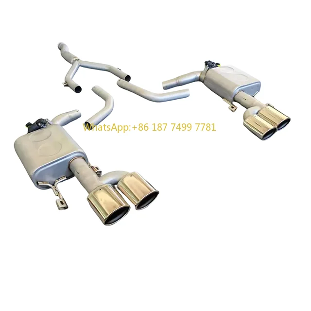 

Принесите до . W204 Универсальная выхлопная труба с четырьмя выхлопными трубами со средней и задней частью