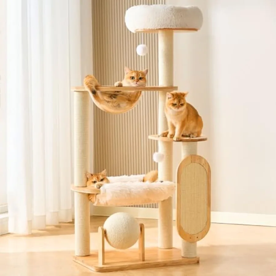 Solid Wood Cat Tree…