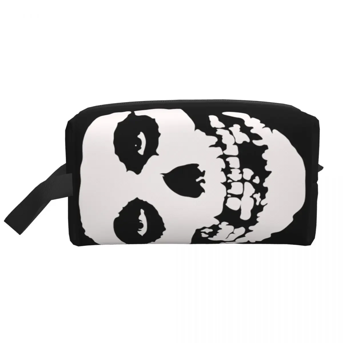 Custom Misfits Punk Rock Band Toiletry Bag Women Makeup Cosmetic Organizer Ladies Beauty Storage Dopp Kit Case