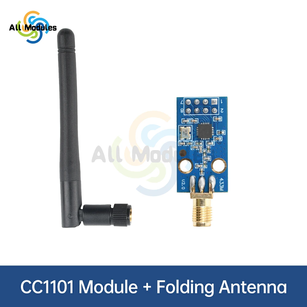 CC1101 433Mhz Wireless Transceiver RF Module Wireless RF Transceiver Module Data Transmission With SMA Antenna