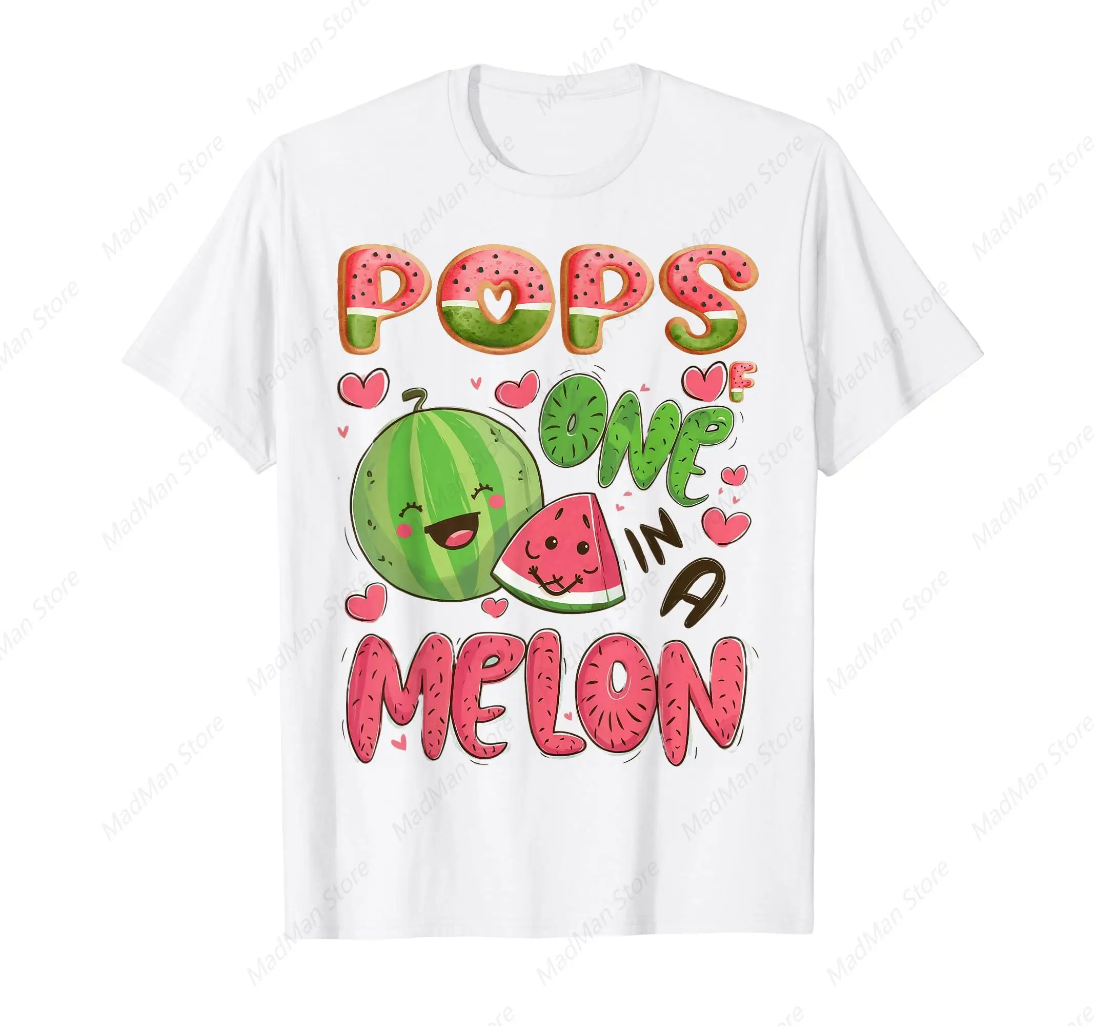 Mom And Dad Mommy Girl One In A Melon Watermelon Family T-Shirt