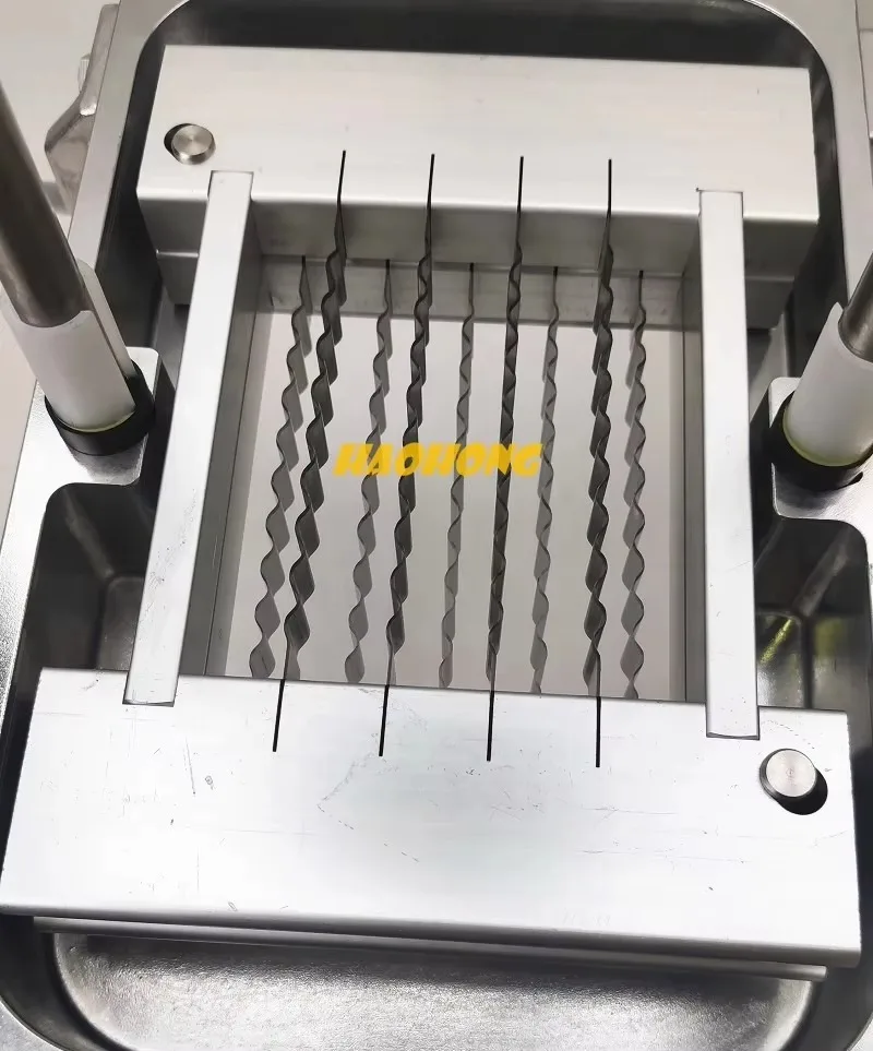 نمط جديد دليل 3/8 "البطاطس المقلية آلة تقطيع رقاقة البطاطس التجعيد الخضار القطاعة متموجة موجة سكين لمطعم الفواكه