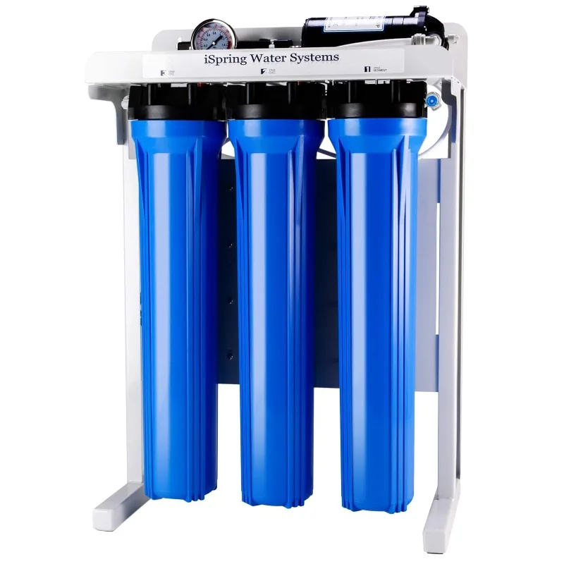 iSpring RCB3P Reverse Osmosis RO Water Filtration System, 300 GPD, Tankless, for Residential and Light Commercial Usage