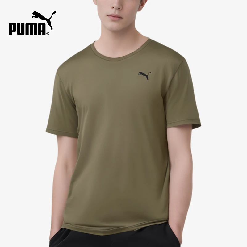 Puma Authentic Essentials Essential New Men's Green Short sleeved T-shirt 525908-81