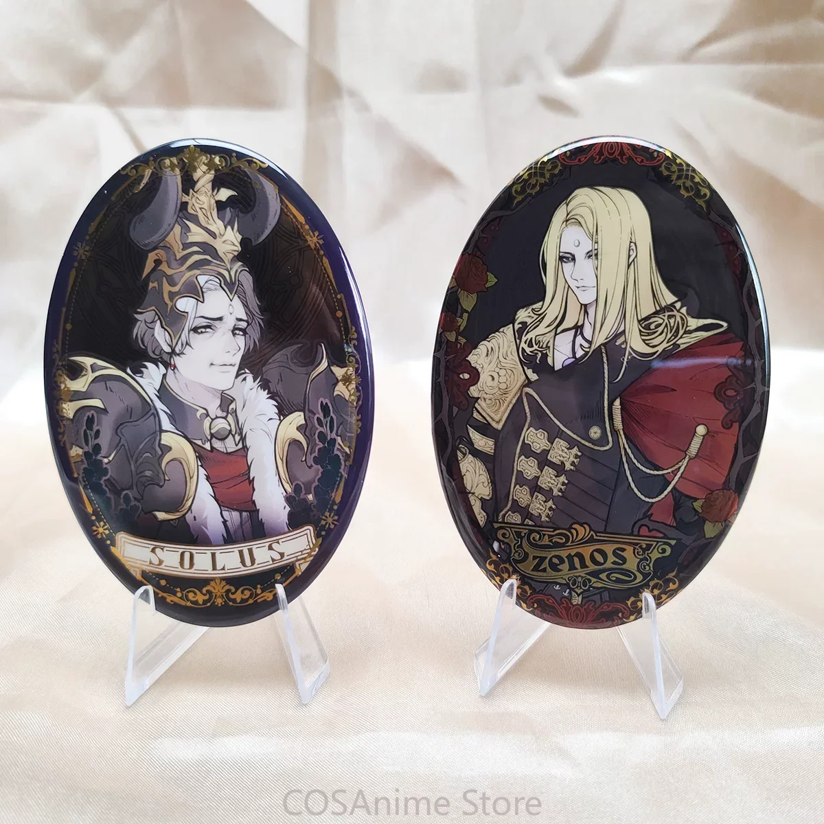 Haurchefant Greystone Zenos y Galvus Solus, figura de acrílico para cosplay de anime, modelo de soporte, adorno de escritorio, insignia, colección, regalo para fans.