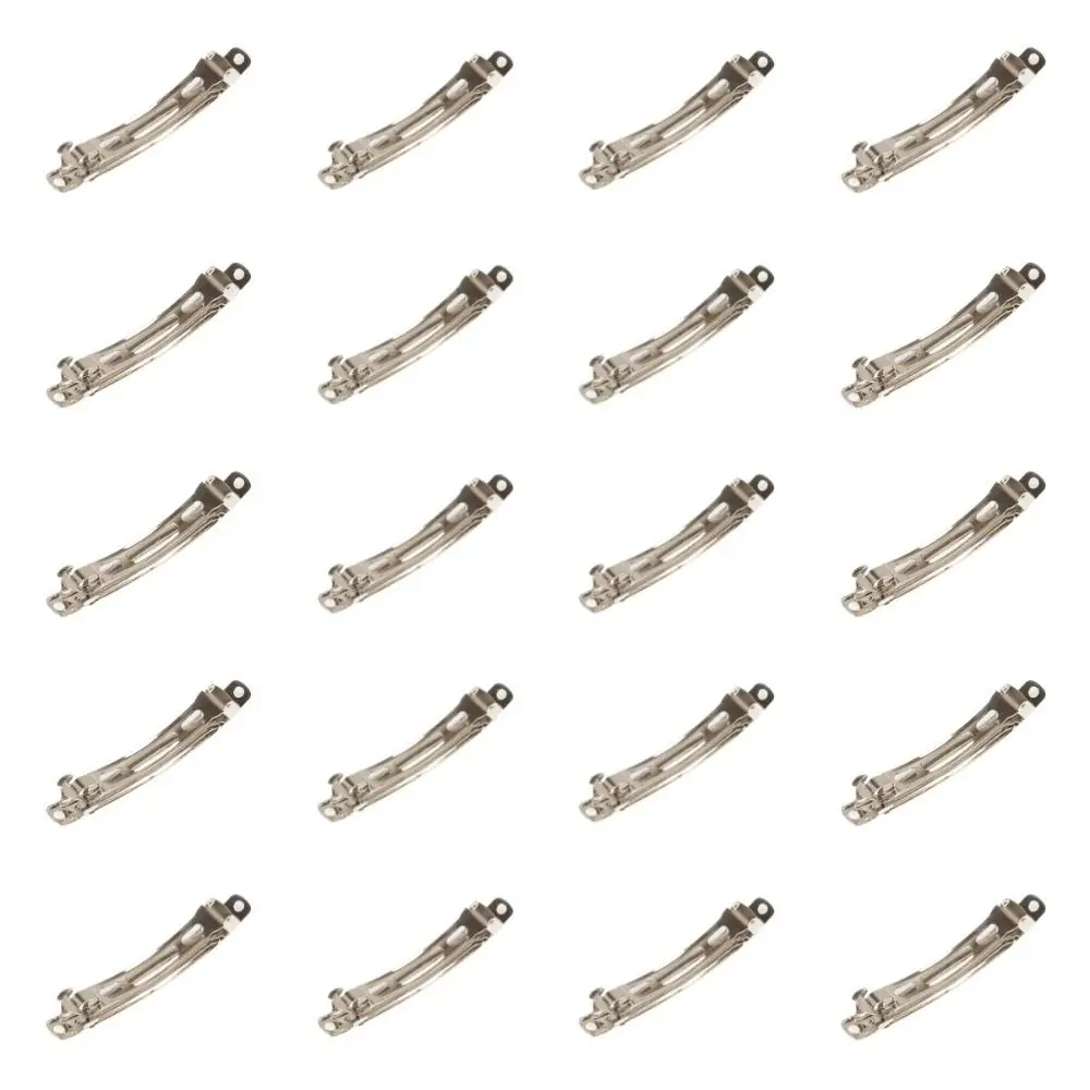

20Pcs Metal DIY Spring Clips Base Hair Clips Silver DIY Hairpins Setting Blank supplies Hair Accessories Metal Spring Hair Clip
