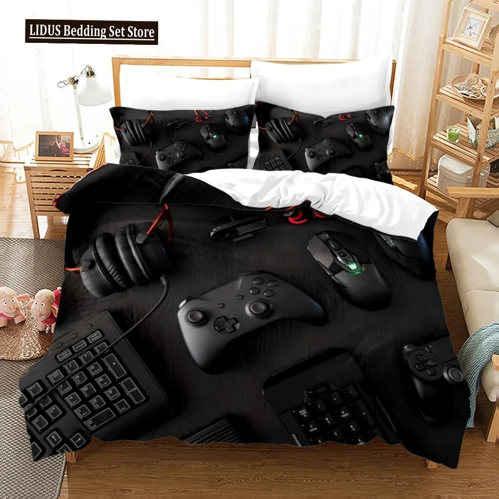 

Gamepad Boys Bedding Set Game Gamer Modern Luxury Duvet Cover Sets Queen King Single Size Comforter Cover 2/3pcs Quilt Cover