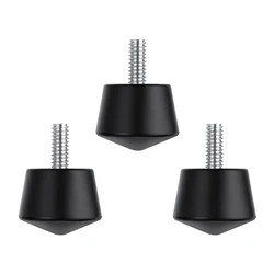 K&F CONCEPT 3Pcs Universal Tripod Foot Spikes Set 1/4 Inch Thread Rubber Anti-Slip Tripod Monopod Legs Feet Replacement Parts