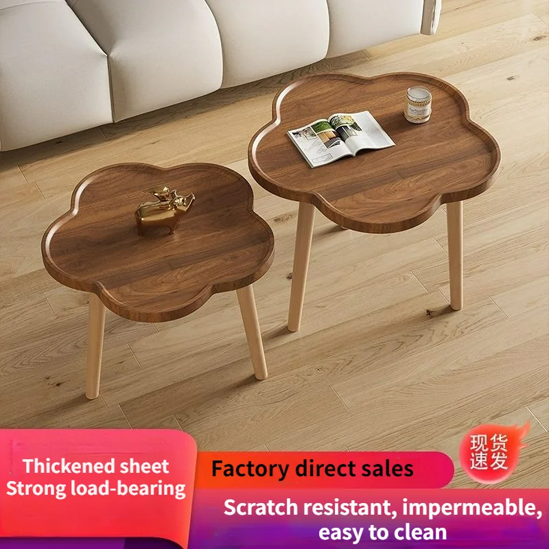 

Tea Table Nordic Simple Modern Light Luxury Small Apartment Living Room Tables Rental Room Balcony Creative Sofa Corner Table