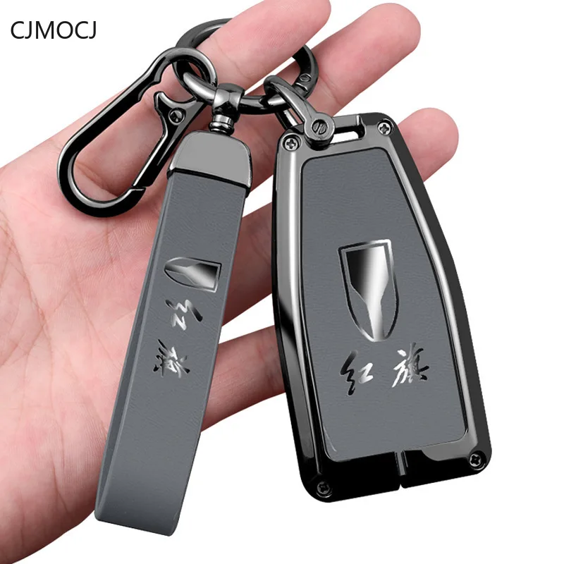 

Чехол для ключей премиум-класса из цинкового сплава для Hongqi H5 HS5 E-QM5 H7 HS7 H9 H6 HS3 (2023-2024 модели) — роскошная защита для ключей