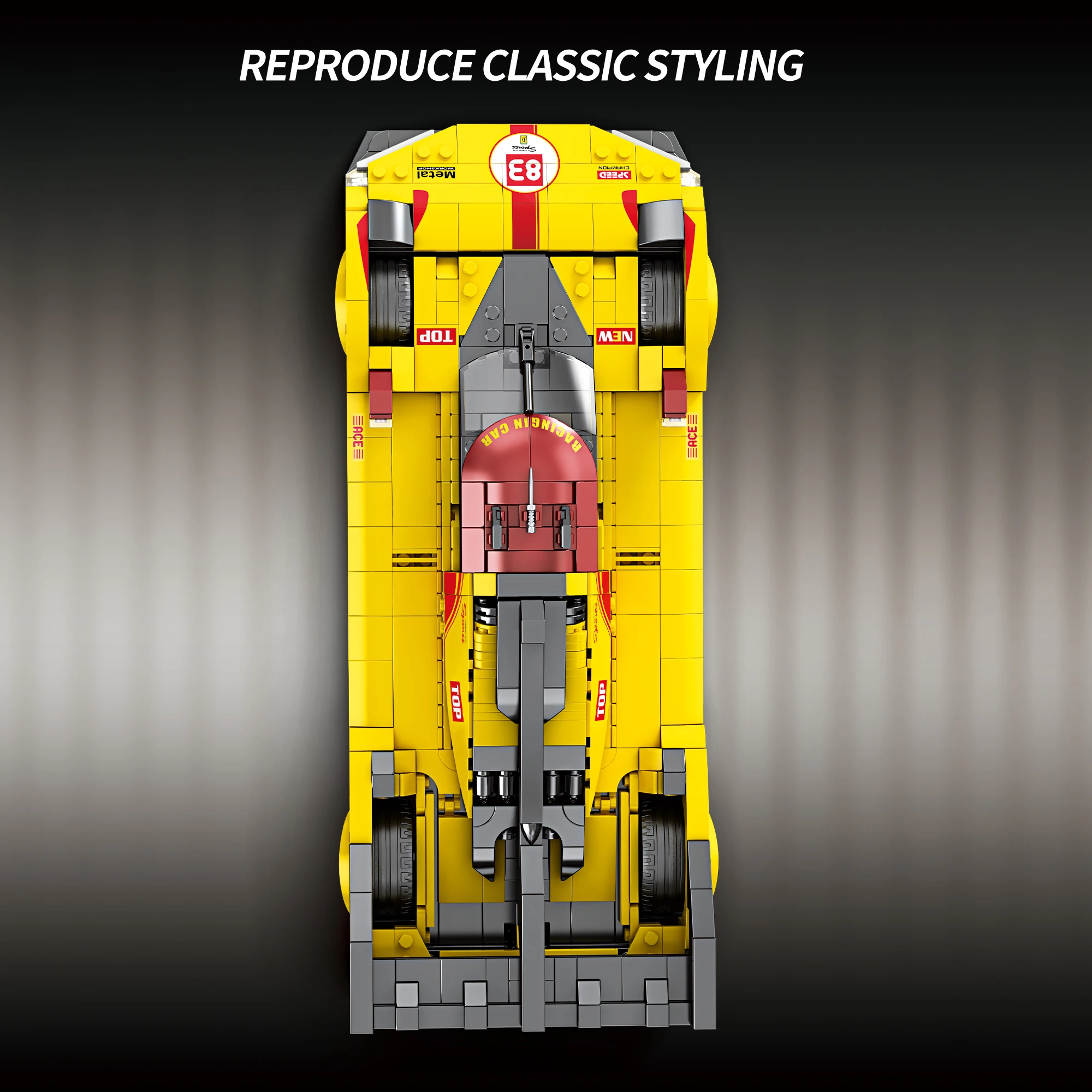 Supercar Rennwagen Hoher Schwierigkeitsgrad Montage Ziegel Modell 1370PCS Kinder Baustein Kinder Universal Spielzeug Puzzle Luxus Geschenk