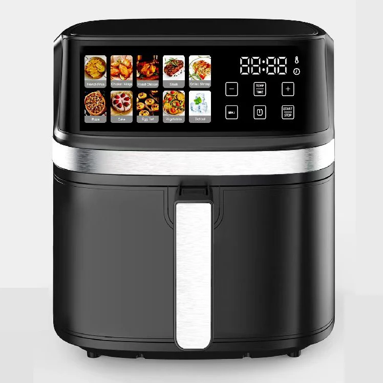 

2026 New Model Multi-functional Factory Best Sell 4L 6L 8L Air Fryer with 10 in 1 LCD Screen Display Screen Digital Electric De