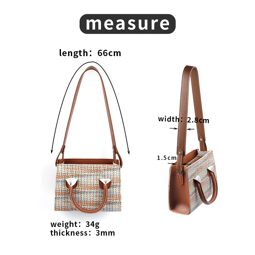 66Cm Afneembare Tas Handvat Vervanging Zak Band Luxe Vrouwen Zachte Lederen Schouderband Tas Accessoires Lychee Patroon Riem