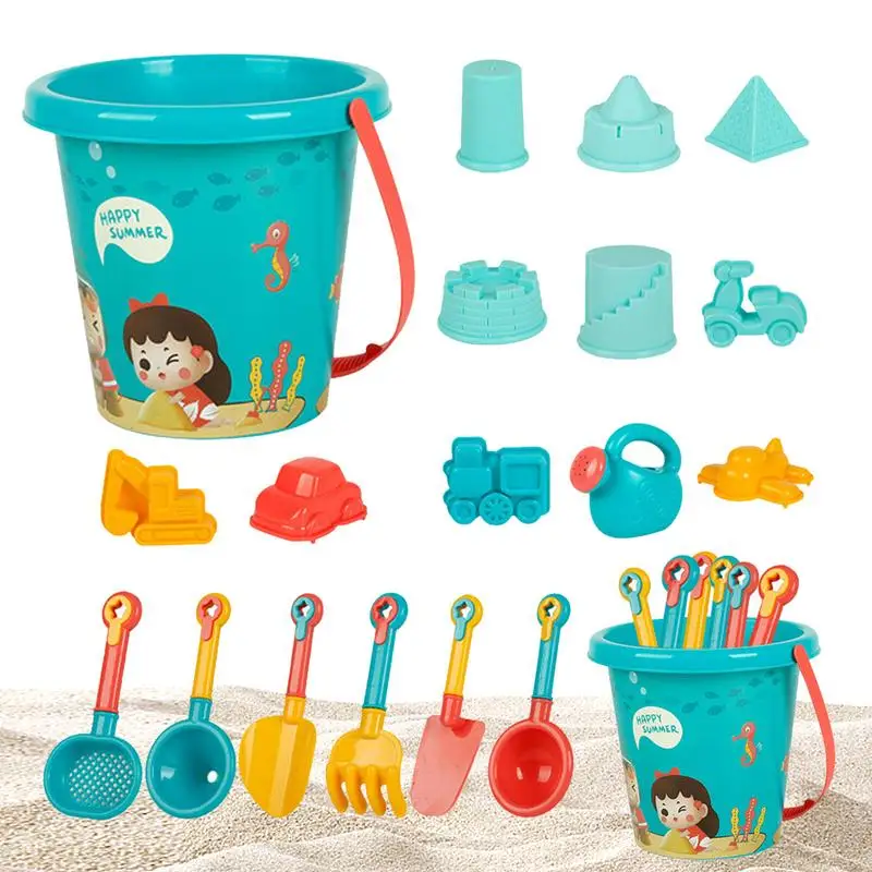 

Kids Sand Toys 18pcs Beach Toys With Thickened Design Thickened Design Beach Toys Including Sand Bucket Shovel Set Sand Truck