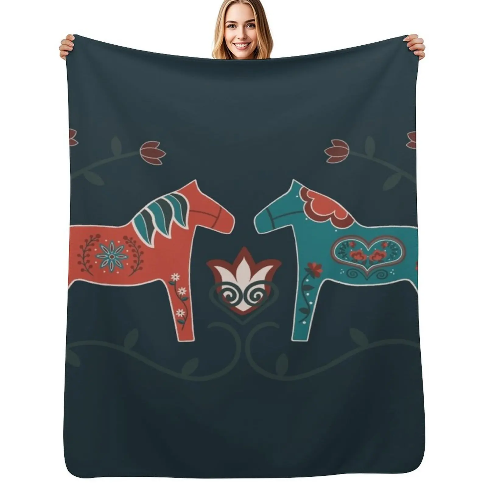 

With Love From Malm Throw Blanket Furrys Soft Plaid Thermal Soft Big Blankets