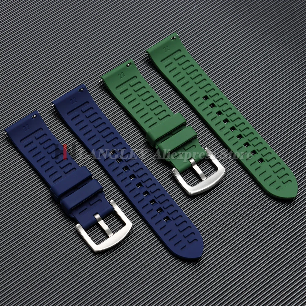 18mm 19mm 20mm 21mm 22mm 24mm Soft Silicone Waterproof Watch Strap for Rolex for Omega for Casio Belts Quick Release Bracelets image 4