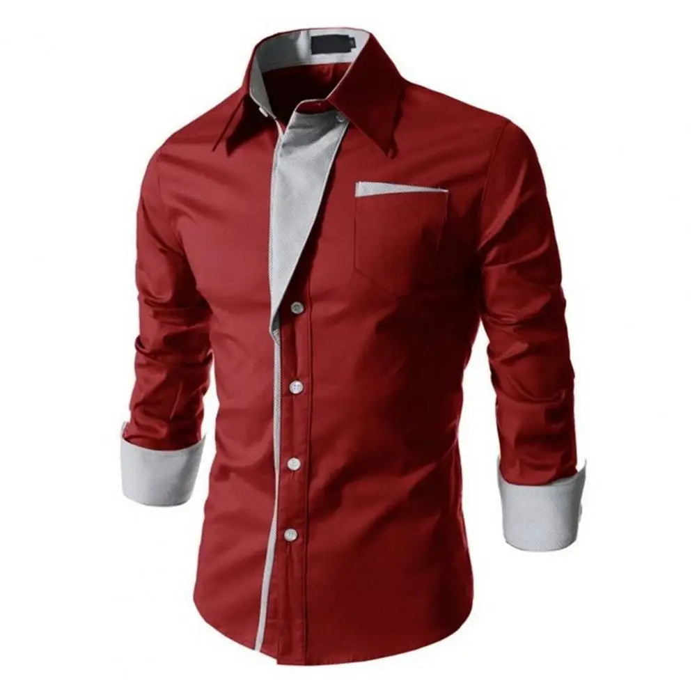 Hot Sale New Fashion Camisa Long Sleeve Shirt Men Slim Fit Design Formal Casual Brand Male Dress Shirt Men Top For Office 2024