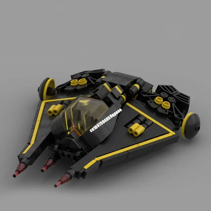 New 309Pcs Popular Space Technology Series Moc Speeder Blacktrios Model Custom Puzzle Diy Creative Ideas Kid Toy Birthday Gift