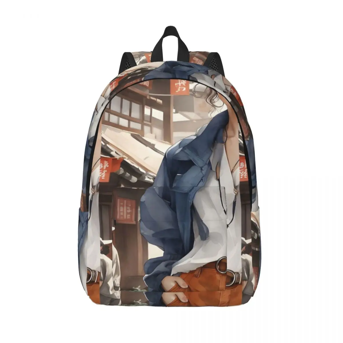 

Asian Beauty Simple and Stylish Backpack Canvas Backpack Men's backpack