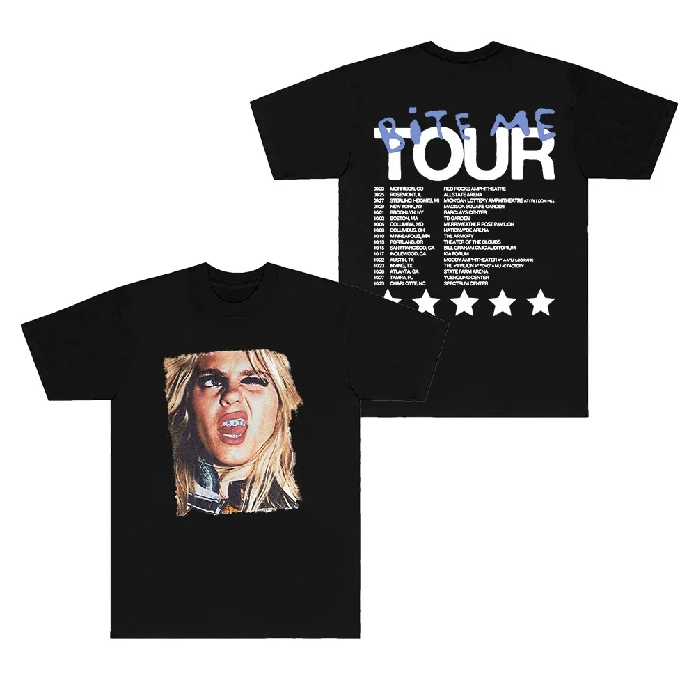 Reneé Rapp Bite Me Tour Dates T-Shirts Merch Women Men Fashion Crewneck Short Sleeve Tee