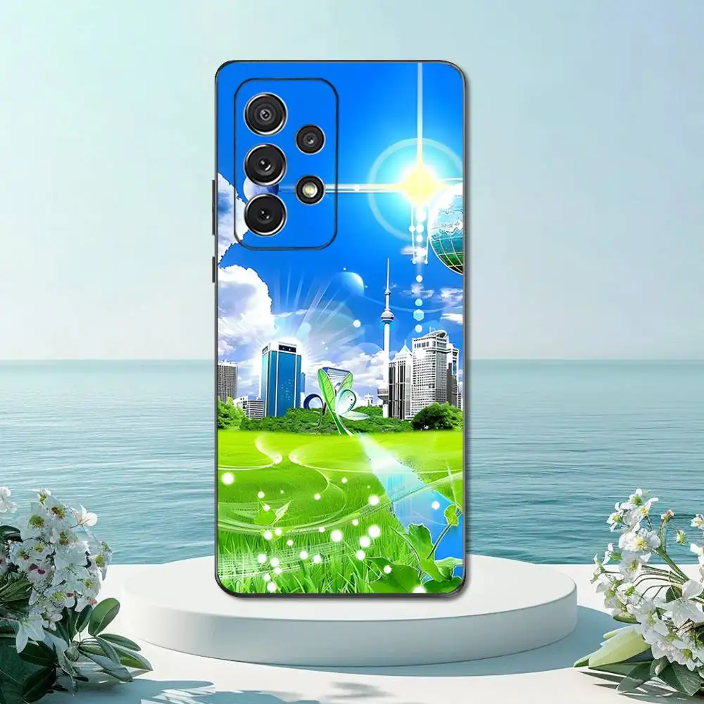 Funda de teléfono Frutiger Aero de arte fresco para Samsung S22,S21,S20,S10,S9,S25,S24,S23,Ultra,FE,Plus,Lite, funda negra de silicona suave