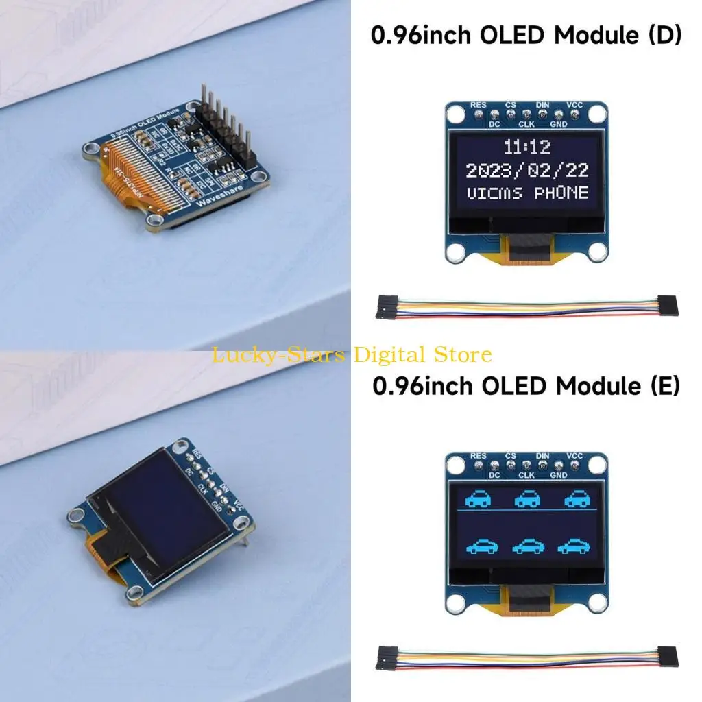 

T3EE OLED 0,96 Экран дисплея 128x64 SSD1315 SPI I2C Плата разъема 0,96