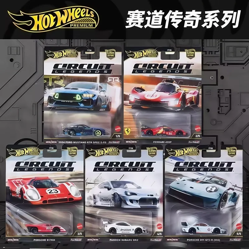 حار حقيقية Hotwheels أسطورة سلسلة سبيكة سيارة لعبة مجسمة مجموعة مع المسار عالية الجودة لعب الأطفال سيارة هدايا عيد ميلاد
